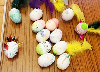 decorated eggs